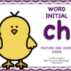 WORD INITIAL 'ch' /tʃ/ - PICTURE AND WORD CARDS