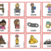WORD INITIAL 'ch' /tʃ/ - PICTURE AND WORD CARDS - Image 2