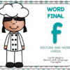 WORD FINAL 'f' - PICTURE AND WORD CARDS