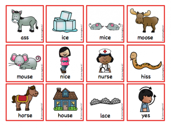 WORD FINAL 's' - PICTURE AND WORD CARDS - Carrie Hughes