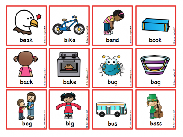 WORD INITIAL 'b' - PICTURE AND WORD CARDS - Carrie Hughes SLT