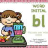 WORD INITIAL 'bl' - PICTURE AND WORD CARDS