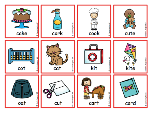 WORD INITIAL 'k' - PICTURE AND WORD CARDS - Carrie Hughes