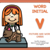 WORD INITIAL 'v'- PICTURE AND WORD CARDS