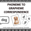 PHONEME TO GRAPHEME CORRESPONDENCE