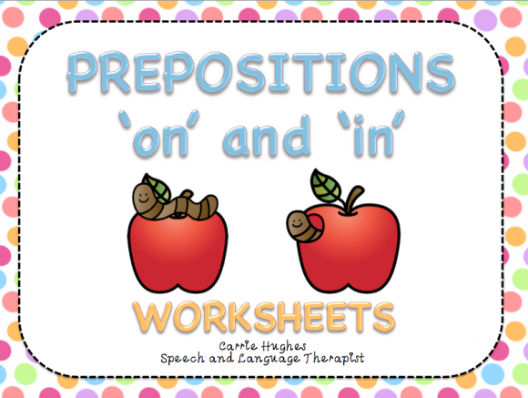 Prepositions In On At, In On At Prepositions List with Pictures -  WorksheetsHere.com