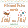 MINIMAL PAIRS CARDS - VOWELS - /æ/ vs. /aɪ/ (a vs. eye)