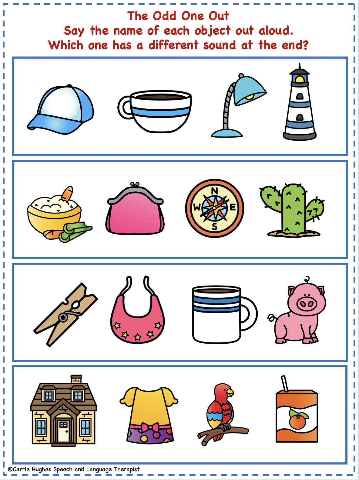 FINAL CONSONANT DELETION WORKSHEETS AND ACTIVITIES Carrie Hughes