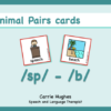 MINIMAL PAIRS - 'sk' vs. 'b' - PICTURE AND WORD CARDS