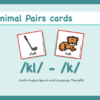 MINIMAL PAIRS /kl/ vs. /k/ - PICTURE AND WORD CARDS