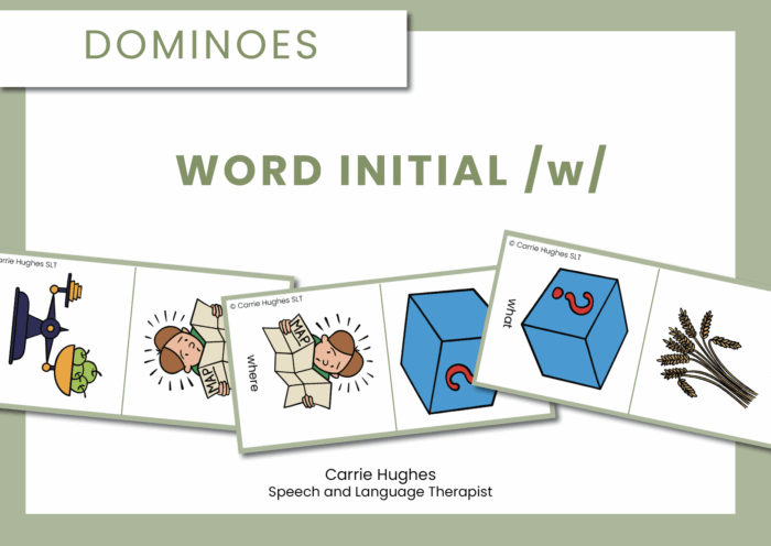 WORD INITIAL /w/ DOMINOES