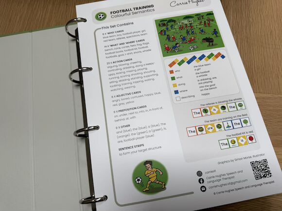 FOOTBALL TRAINING - COLOURFUL SEMANTICS - PRINTED VERSION - Image 5
