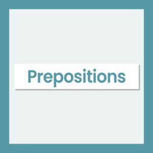 Prepositions resources for Speech and Language Therapists